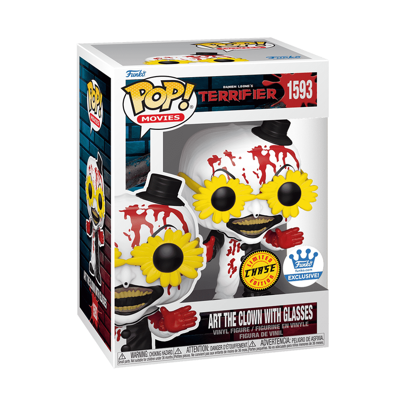 Terrifier Pop! Art the Clown with Glasses (CHASE, DAMAGED BOX)