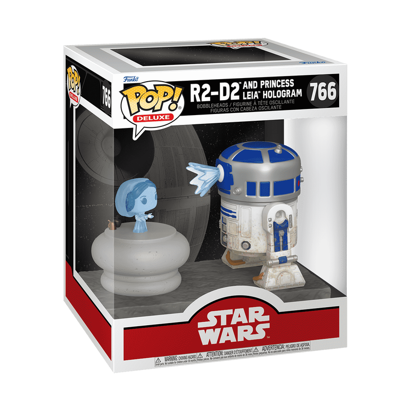 Star Wars Pop! Deluxe R2-D2 and Princess Leia Hologram