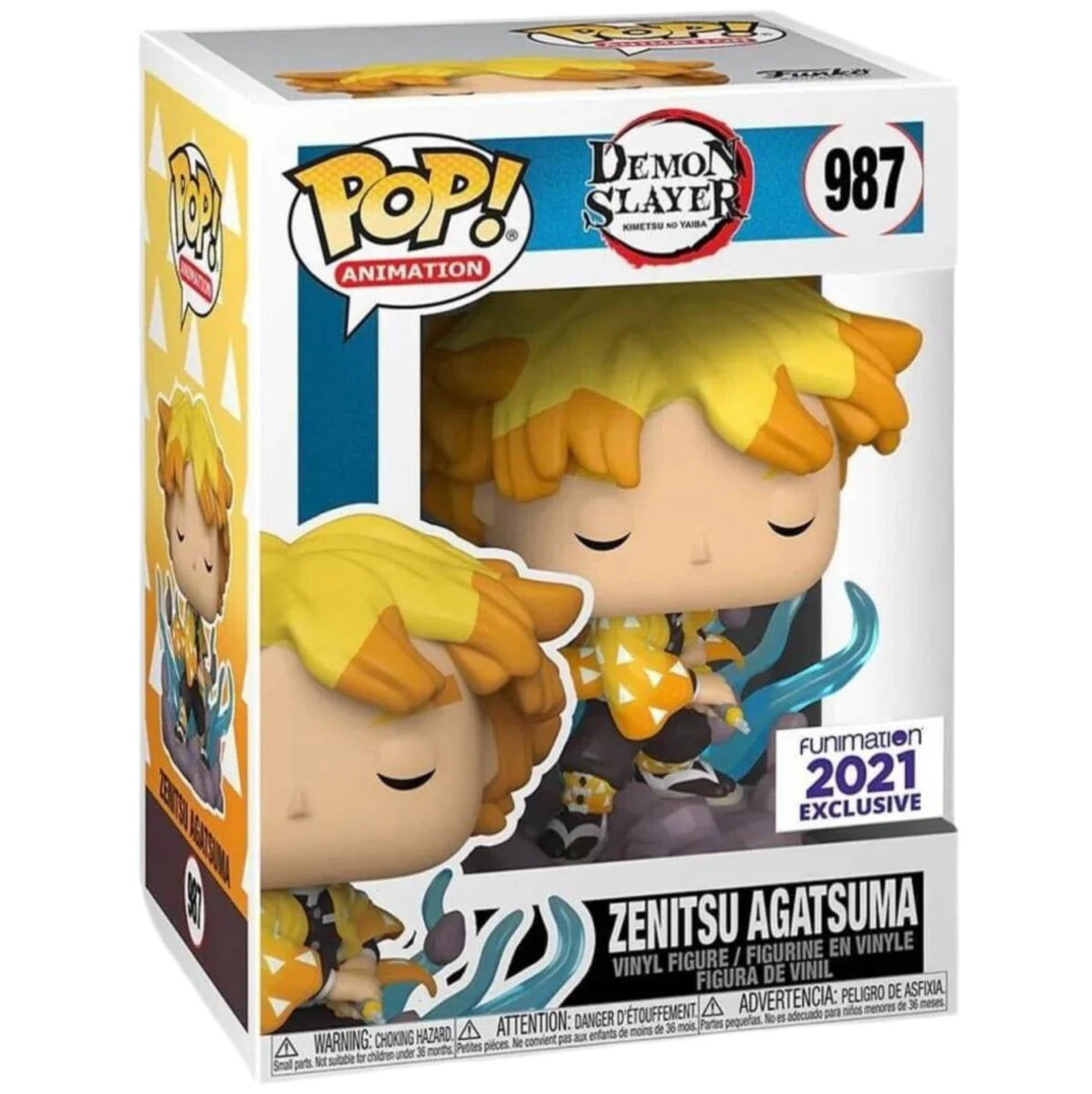 Funko POP! Zenitsu Agatsuma Demon Slayer #987 (2021 Funimation Exclusive)