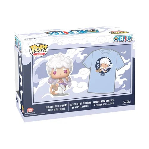 One Piece Luffy Fifth Gear Funko Pop! Vinyl Figure and Adult Pop! T-Shirt 2-Pack (LARGE)
