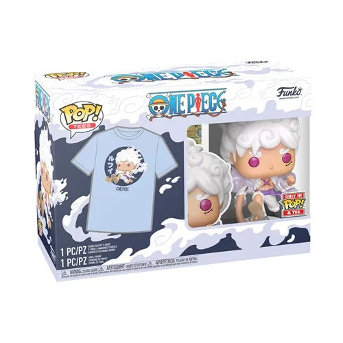 One Piece Luffy Fifth Gear Funko Pop! Vinyl Figure and Adult Pop! T-Shirt 2-Pack (LARGE)
