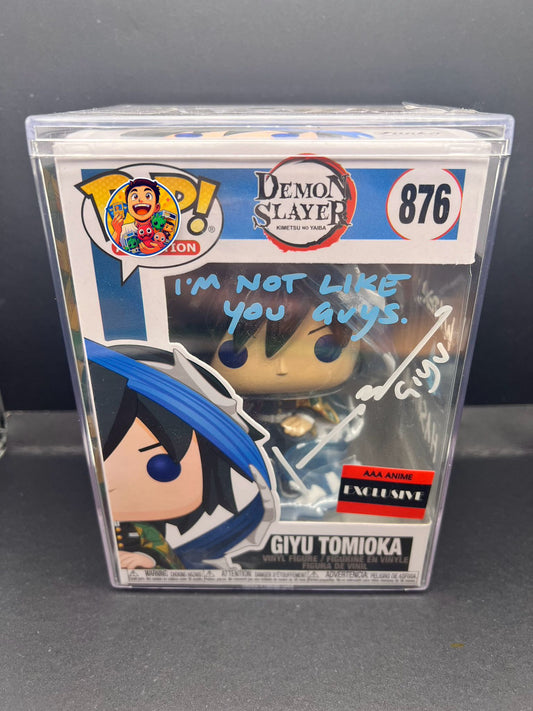 Demon Slayer - Giyu Tomioka - Signed POP! EVA: Johnny Yong Bosch