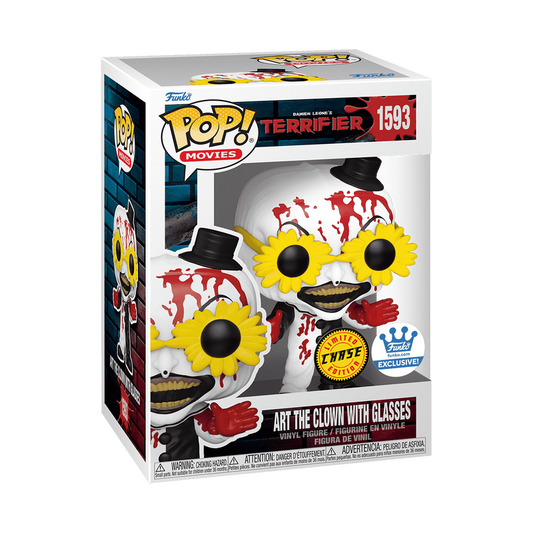 Terrifier Pop! Art the Clown with Glasses (CHASE, DAMAGED BOX)