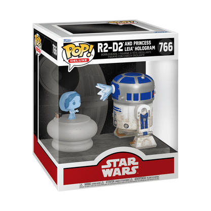 Star Wars Pop! Deluxe R2-D2 and Princess Leia Hologram
